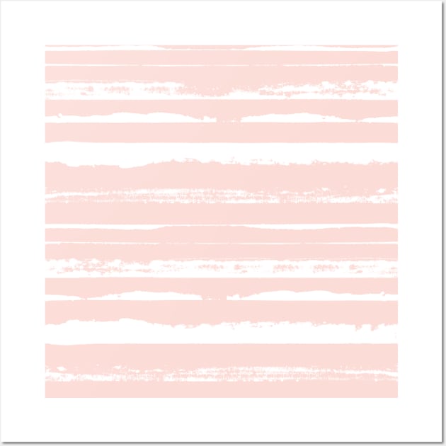 Blush Summer Stripes Wall Art by Carolina Díaz